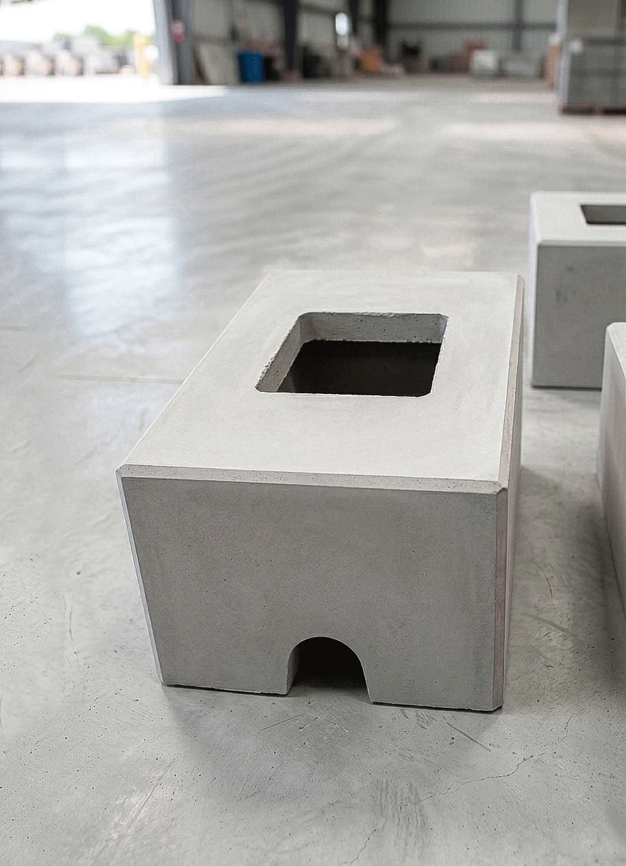 Cajas de registro de concreto prefabricadas en proyectos de saneamiento