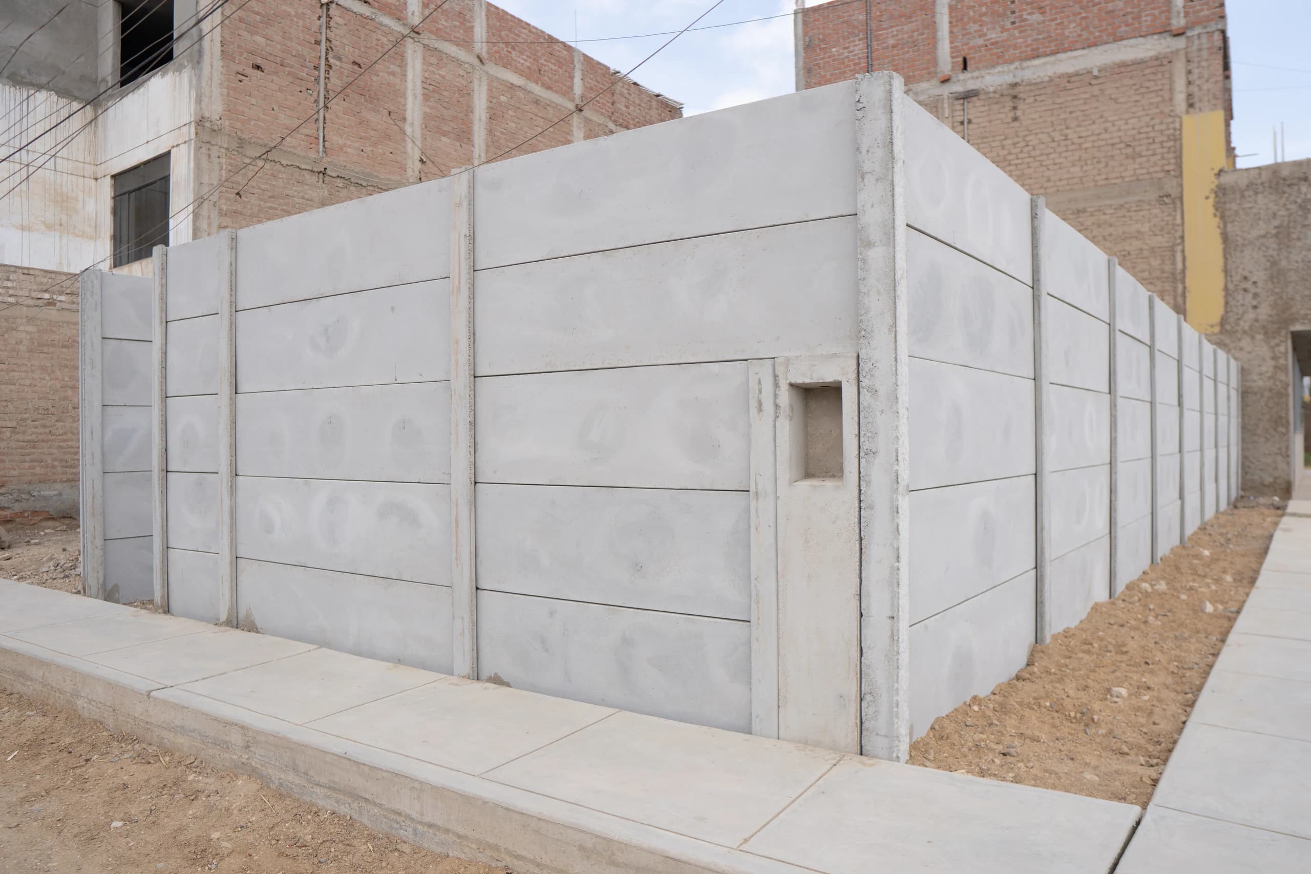 Muretes de luz prefabricados de concreto